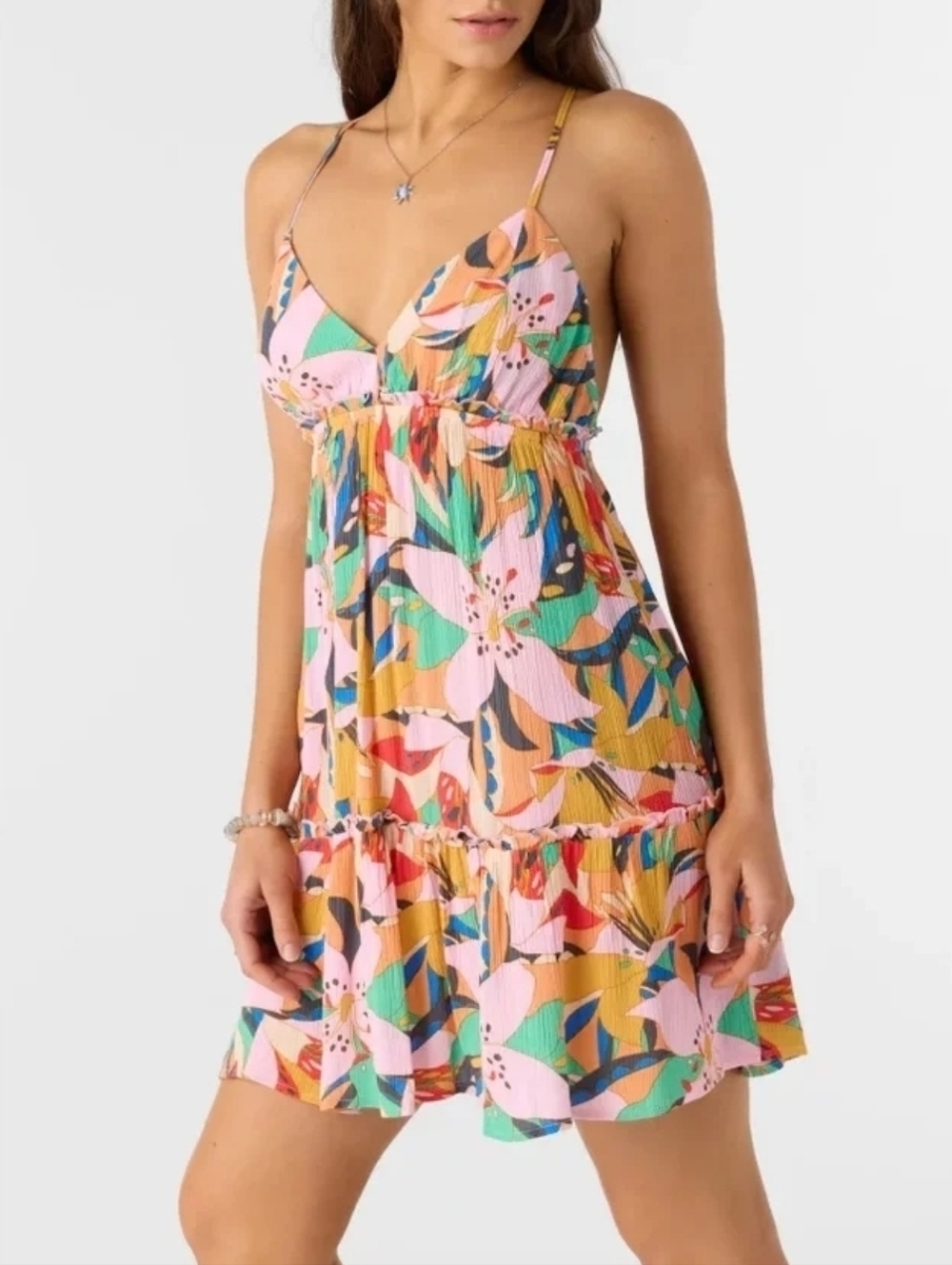 O'Neill Tropical Floral Summer Dress Small NWT